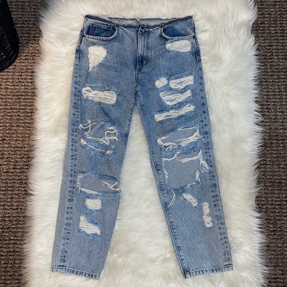 CARMAR ultra distressed jeans